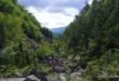 Looking back along the Ice Gulch Path a short ways after beginning the scramble.