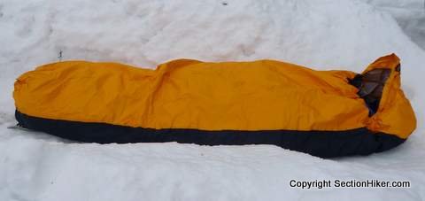 Waterproof/breathable bivy sack with fully taped seams