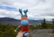 Maggie the Hiker and I admired the big peaks of the Sandwich Range from the Mt Israel ledges