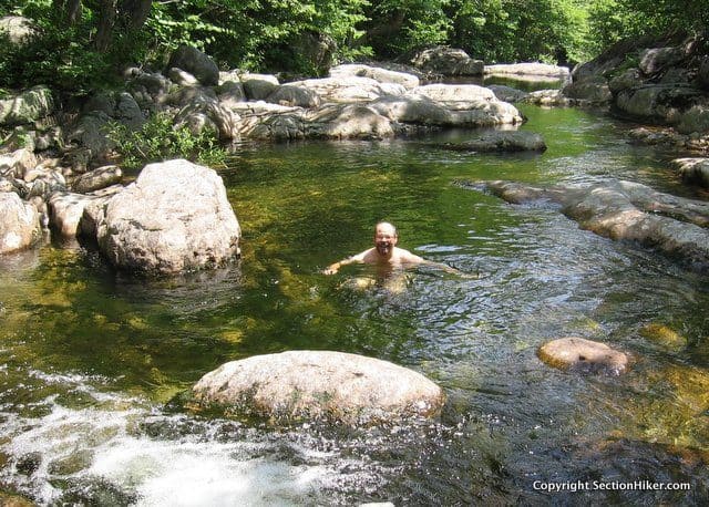 Swimming in Moriah Brook