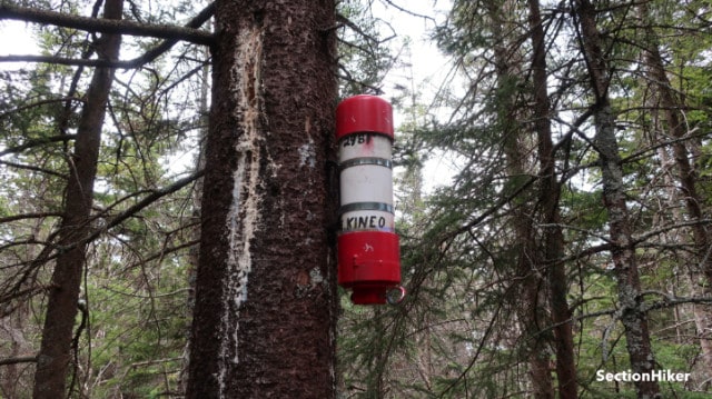 The East Kineo summit canister