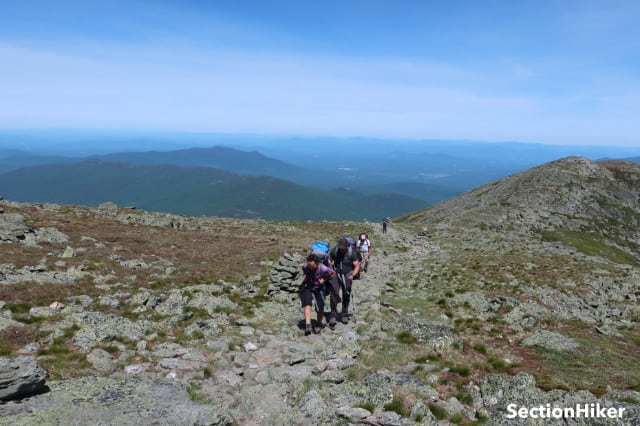 I hiked with these backpackers who were doing a Presidential Traverse