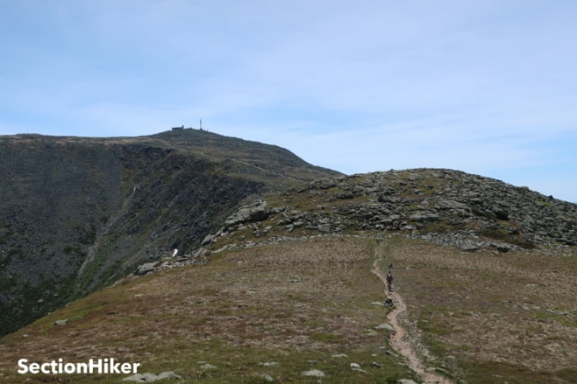 Looking back from Clay to Mt Washington