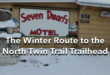 The Winter Route to the North Twin Trail Trailhead