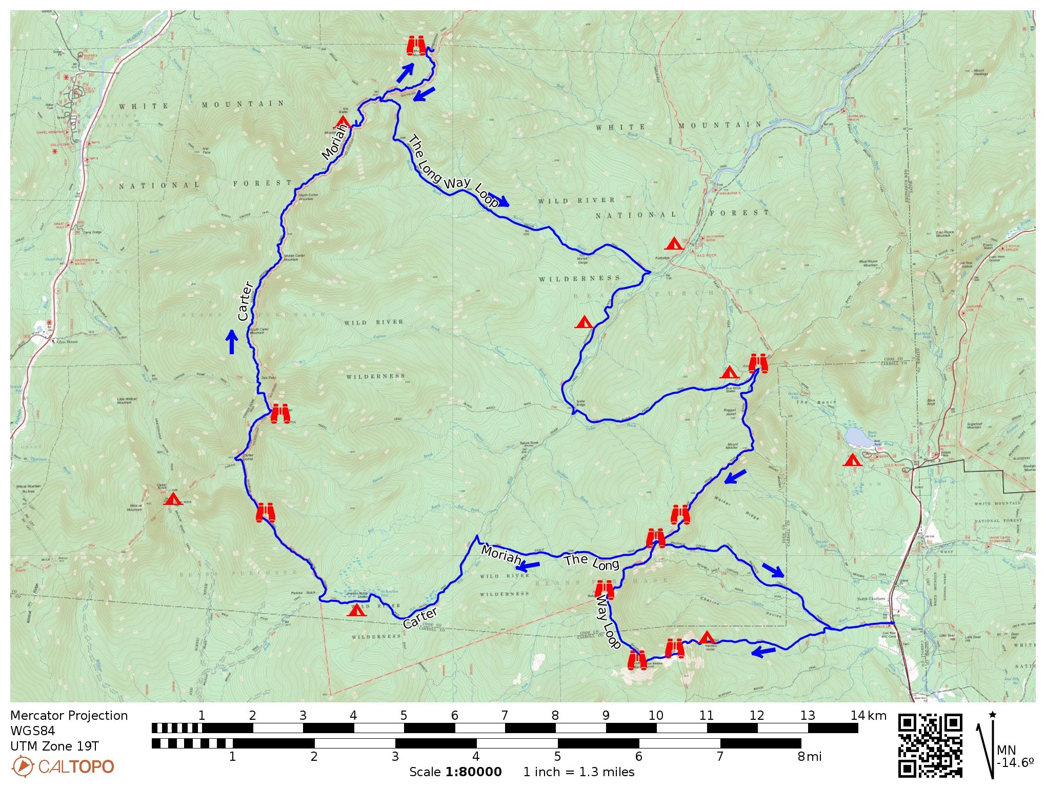 Carter Baldface Long Way Loop