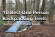 10 Best One Person Backpacking Tents